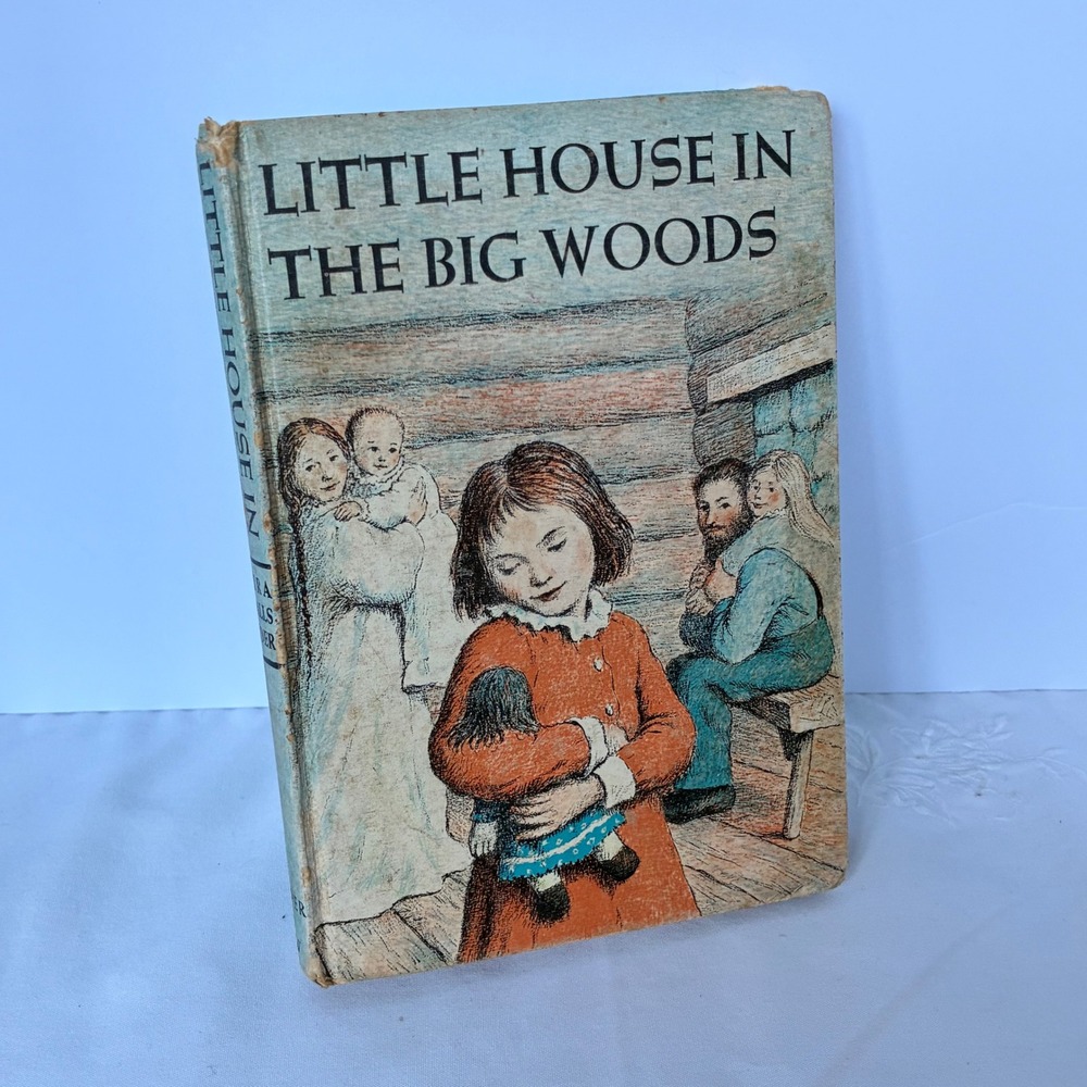 Vtg Little House in the Big Woods Laura Ingalls Wilder Hardcover 1953 Pioneer